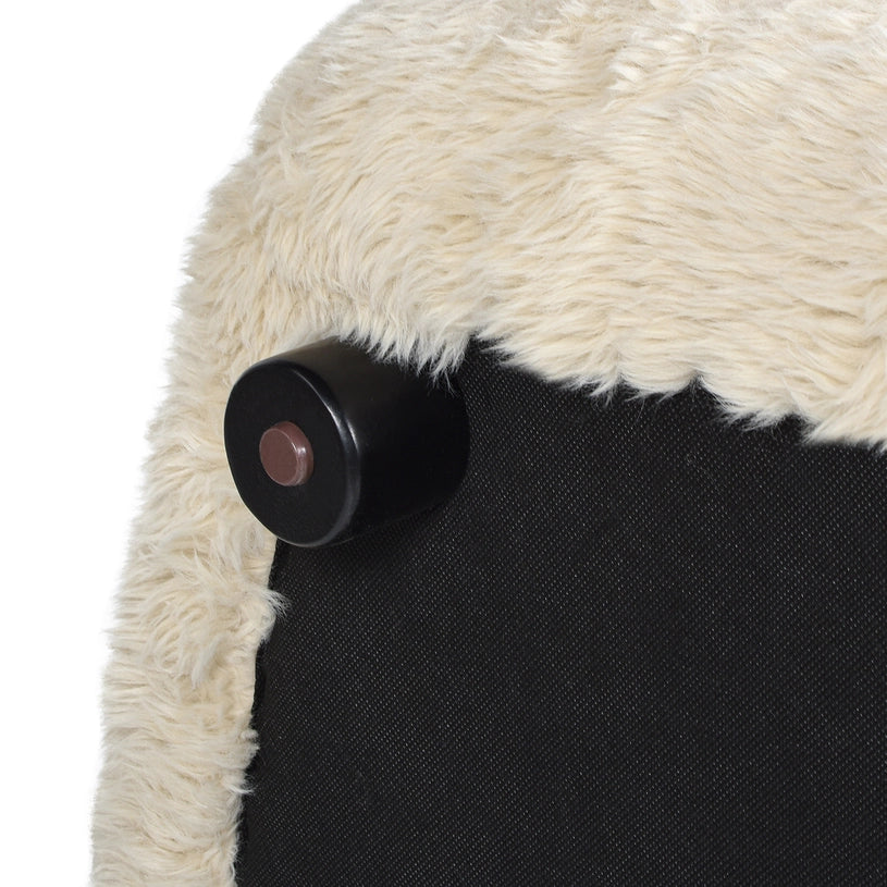 The Summit Armchair in Faux Shearling - THE RIVERMONT